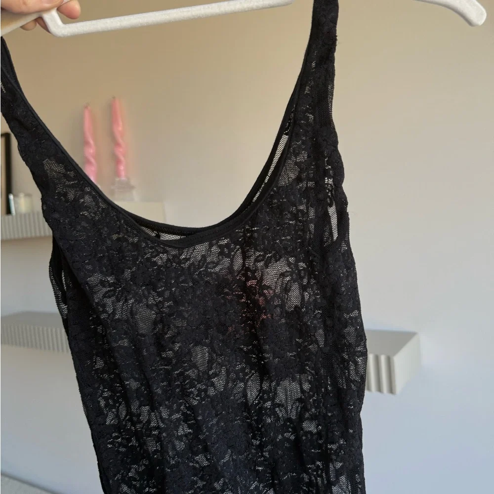 American Apparel Black Lace Bodysuit - Picture 3 of 4